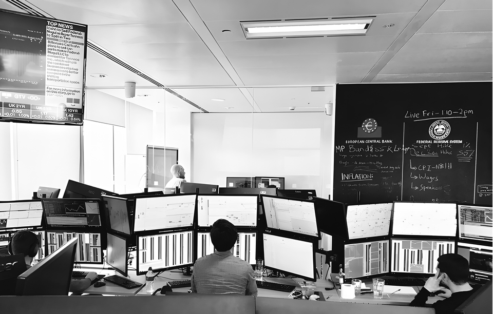 Traders On The Old AXIA London Floor